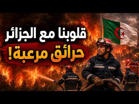 Terrifying wildfires in Algeria.. Our hearts are with our people in this crisis