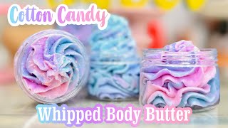 Non-Greasy Fluffy Whipped Cotton Candy Body Butter Recipe!