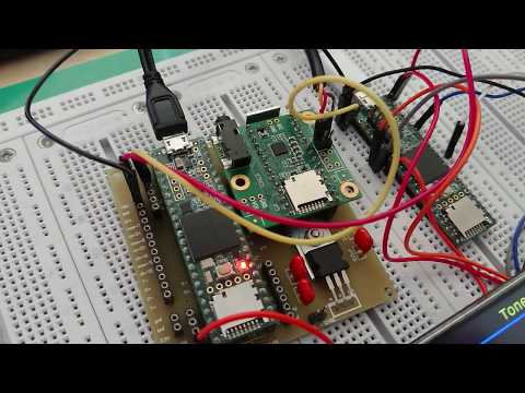 CW decoder 2 x Teensy with RA8875 dual layer TFT display