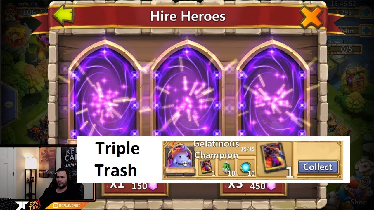 Rolling TRIPLE Legend Free 2 Play Hero Collector MOLTANICA Castle Clash