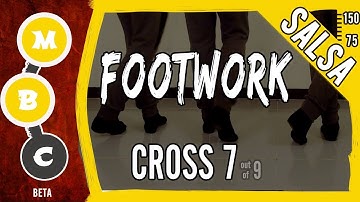 👟Salsa Footwork Tutorial ★Beginners★ CROSS 7 (Suzie Q) ★ On1 & On2 (♫) | #MBCfootwork