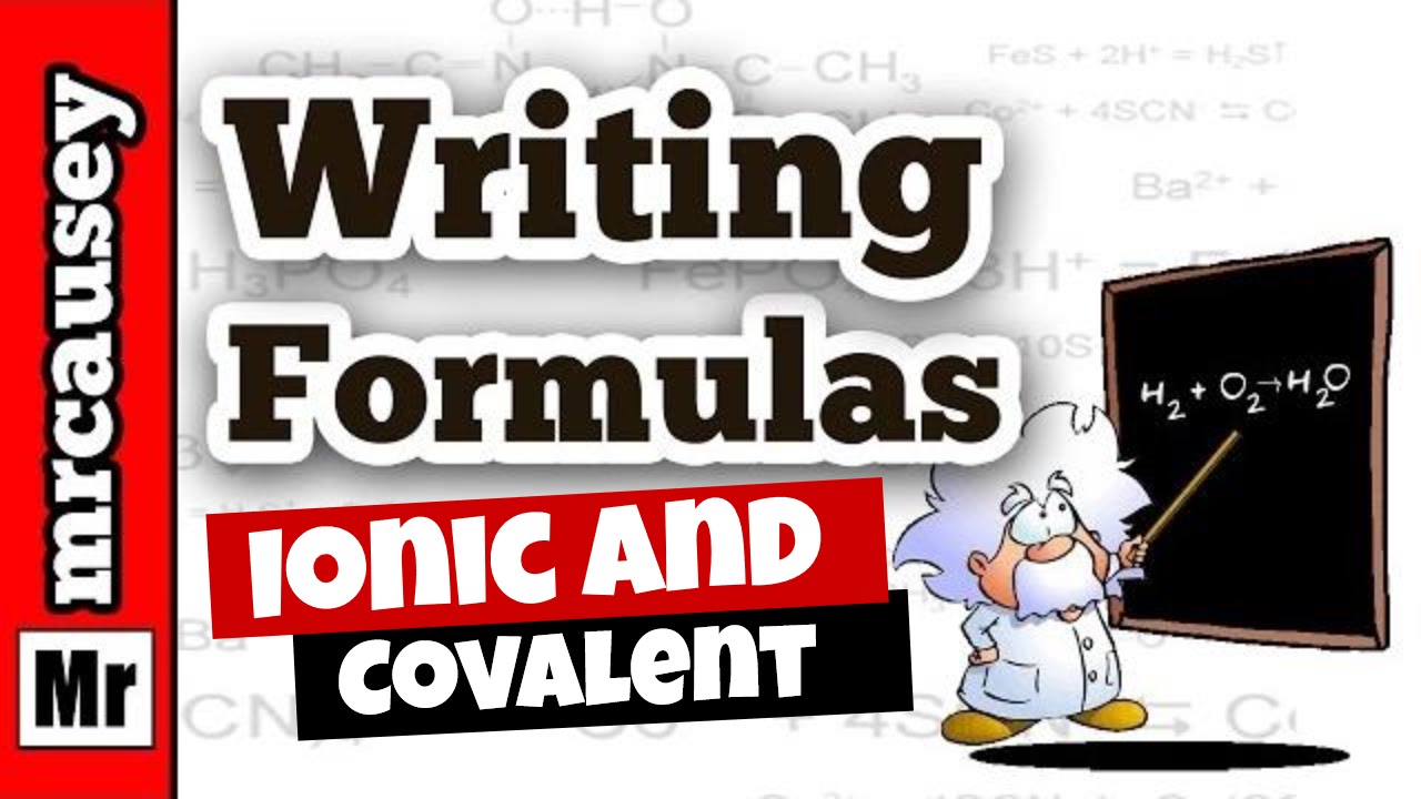 How to write covalent bond formulas