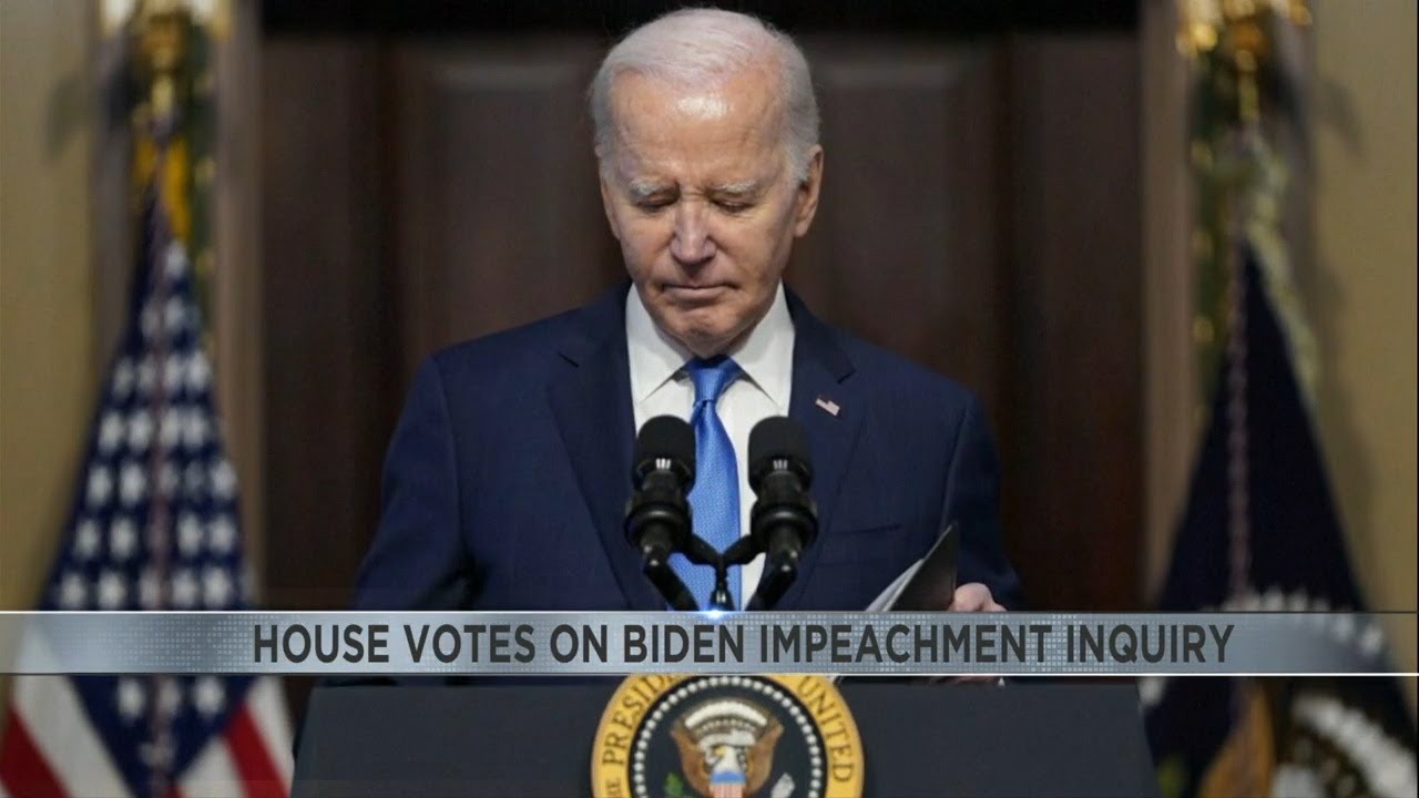 House votes on Biden impeachment inquiry - YouTube
