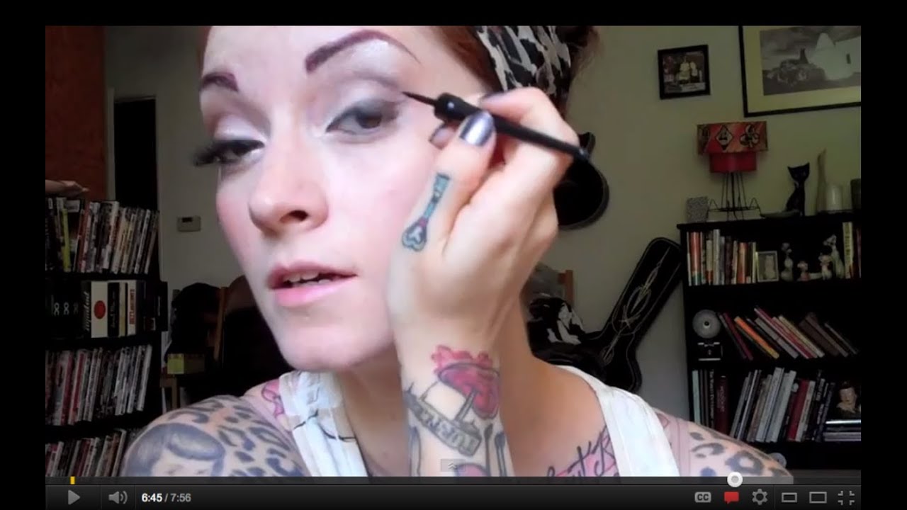 Vintage Pinup Makeup How To Tutorial By CHERRY DOLLFACE Part 1 YouTube