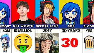 ItsFunneh vs KreekCraft vs Flamingo - Comparison Video