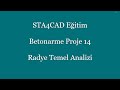 STA4CAD Eğitimi 29 Betonarme Proje 14 Radye Temel Analizi