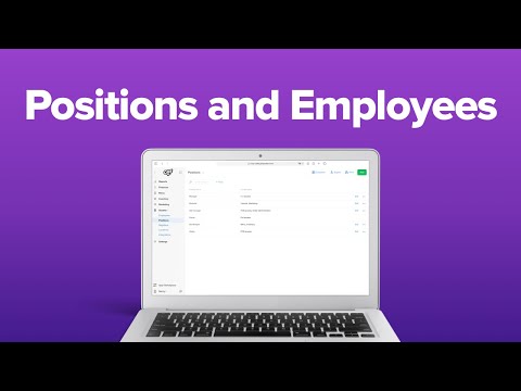 How to add a new position and a new employee in Poster