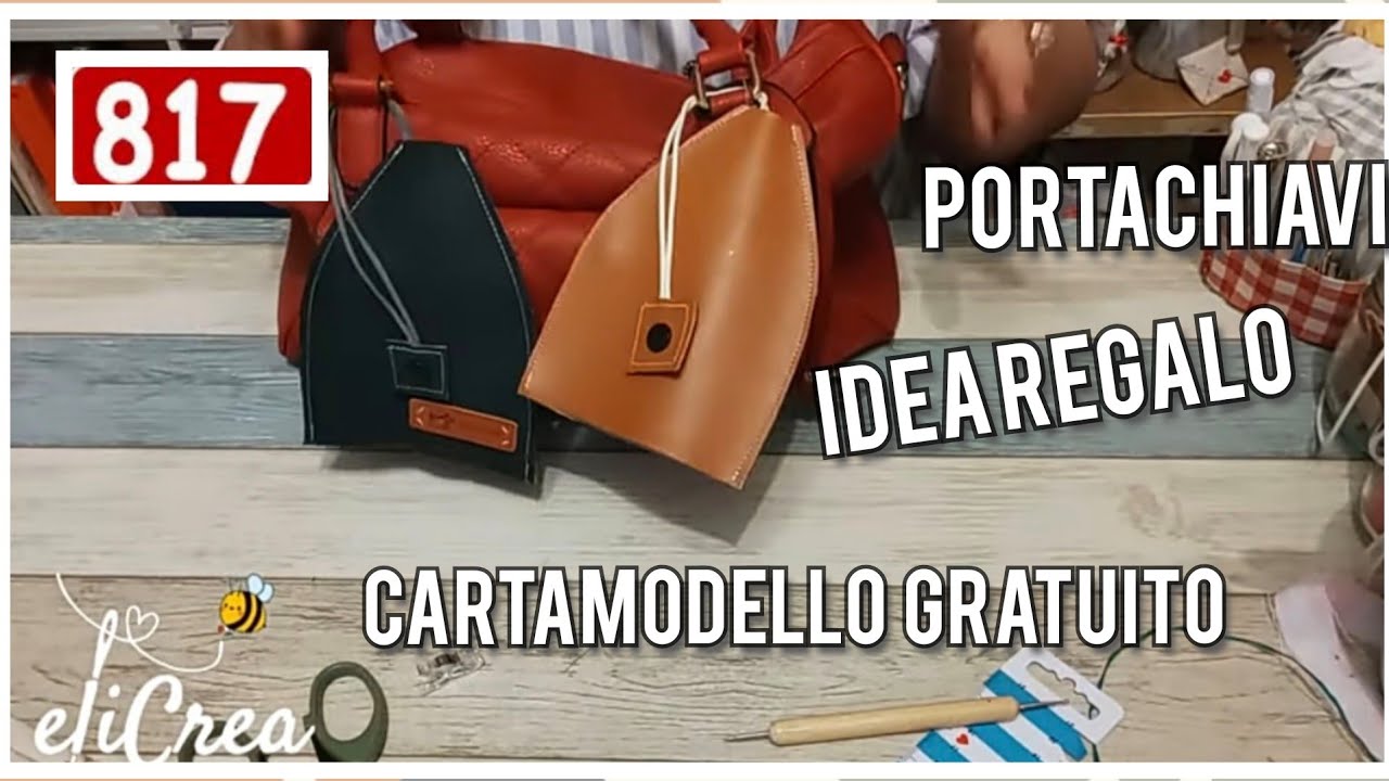 817🎀 Idea da Regalare Facile in similpelle o Jeans  Accessorio unico @eliCrea cucito creativo 💕cucito creativo