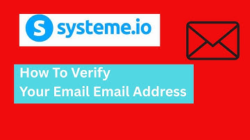 How To Verify Your Email  In Systeme.IO