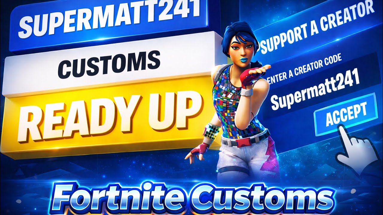 🔴 FORTNITE CUSTOMS/ CREATIVE JOIN UP RAIDING STREAMERS USE CODE supermatt241 ✅ in item shop 