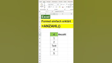 ANZAHL Formel in Excel einfach erklärt - Zählt alle numerischen Werte