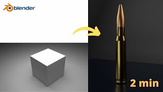 Make bullet in blender in 2 minutes