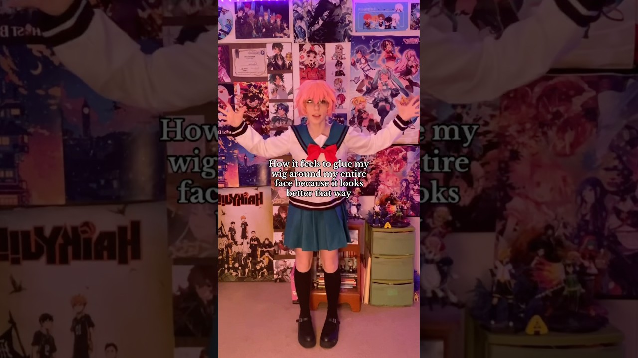 Face shaping wigs can’t just come naturally unfortunately #cosplayer  #saikikcosplay #cosplay