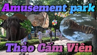 Zoo, Saigon's largest amusement park. Strange and large animals that have never been seen before.
