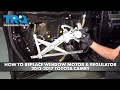 How to Replace Front Window Motor  Regulator Assembly 2012-2017 Toyota Camry