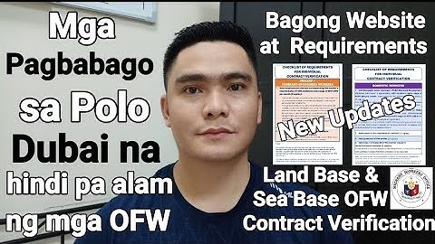 POLO VERIFIED CONTRACT REQUIREMENTS IN DUBAI | NEW WEBSITE MWO |  POLO CONTRACT VERIFICATION LATEST