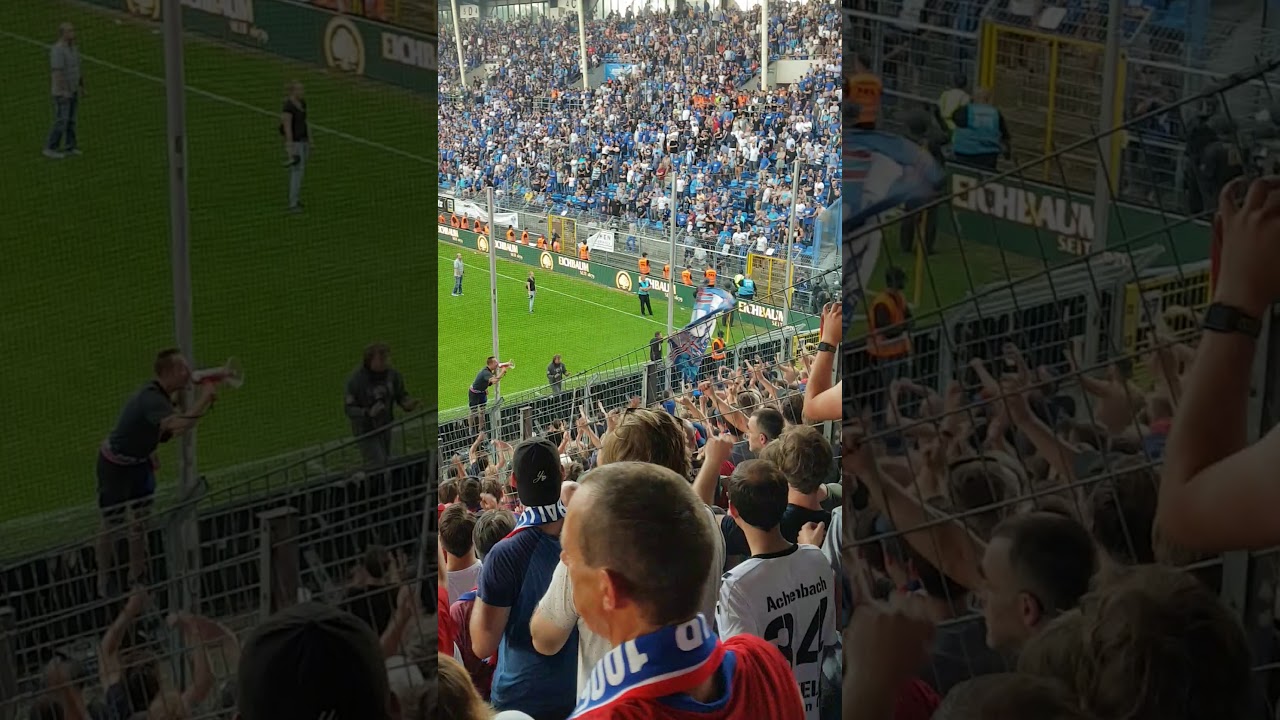 KFC Uerdingen 05 in Mannheim - Scheiß Verlierer! Pyro Chaoten sorgen für Spielabbruch!