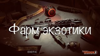 Как правильно фармить экзот в обратном отчете Tom clancy's The division 2