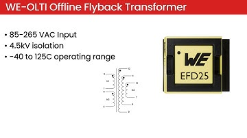 WE OLTI EFD25 Offline Flyback Transformer
