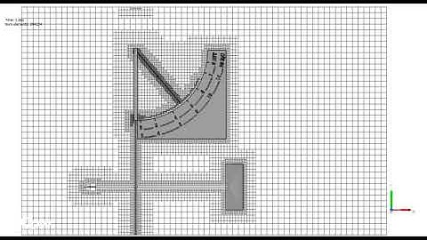 Flow induced motion of a pressure plate anemometer calculated with XFlow CFD - Mesh