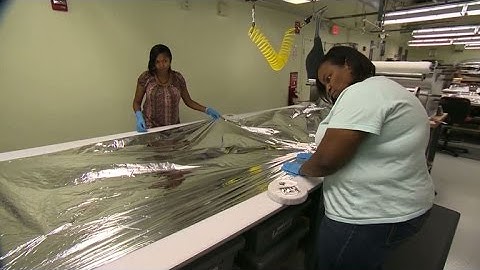 Fashion designer makes space blankets for NASA