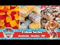 3 IDEAS FÁCILES | Gominolas, Huesitos y Barritas de cereal | Mesa dulce de Tián | PAW PATROL