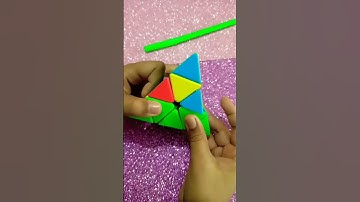 3 pieces unsolved on pyraminx💪Rubik
