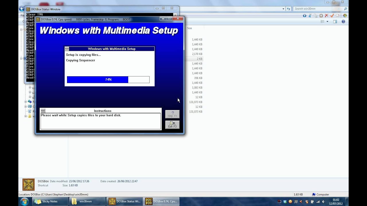 Install Windows 1 01 Dosbox Commands