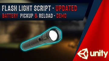 Unity - Flash Light Updated - Battery Pickup and Reload Demo - Tutorial Link in Description