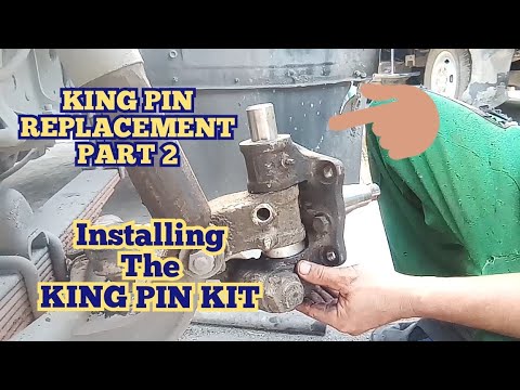 King PIN replacement part2/ installing KING PIN KIT/ ISUZU ELF TRUCK 4be1