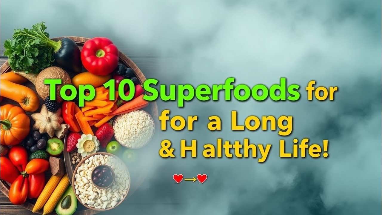 Top 10 Best Foods for a Long & Healthy Life | Science-Backed Superfoods ...