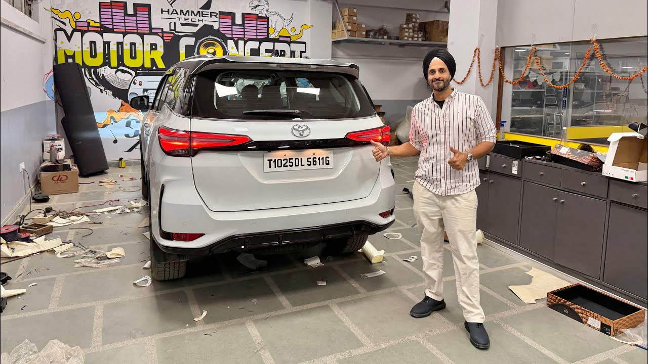 Toyota Fortuner 3 Way Audio Setup | Pillar Pods | Amplifier | Woofer | Components | Motor Concept