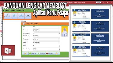 Tutorial Microsoft Access Membuat Aplikasi Kartu  Pelajar, Cetak Kartu Pelajar