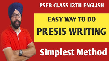 precis writing for pseb class 12 english paper english board paper 2023  pseb board exam 2023