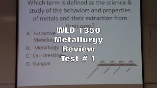 Wld 2370 Metallurgy Review For Test