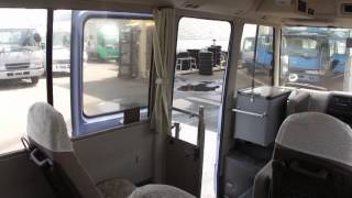 中古トラック 三菱 ローザ 25人乗りバス スイング式自動ドア 作動