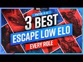 3 BEST Champions To ESCAPE LOW ELO For EVERY ROLE Patch 11.5 Onwards Season 11 - League of Legends