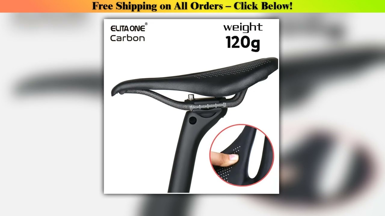 ELITA ONE MTB/Road Bike Saddle Carbon Fiber 96g Soft Seat Cushion  240*143/155mm Wholesale Best
