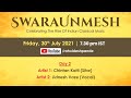 Swaraunmesh day 2  chintan katti sitar  jidnesh vaze vocal