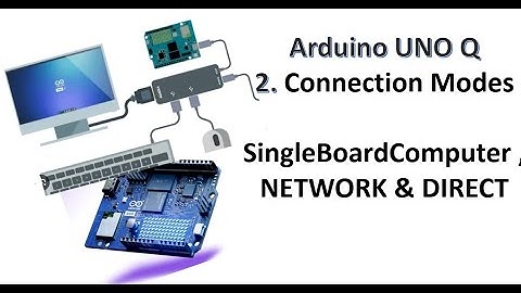 Arduino UNO Q QUALCOMM 2. Verbindingsmodi SingleBoardComputer, NETWERK, DIRECTE modi