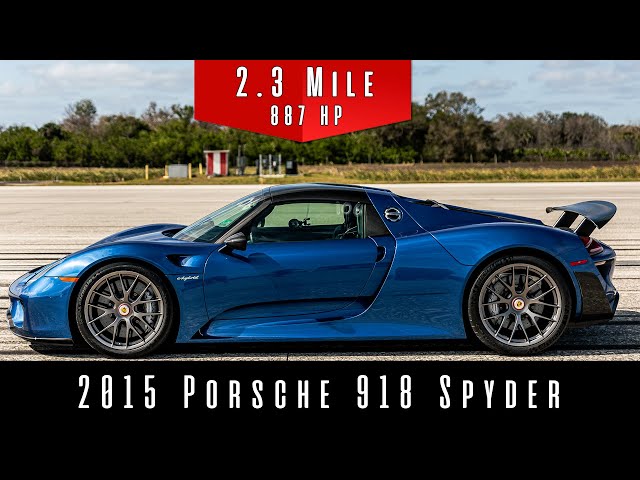 2015 Porsche 918 Spyder Weissach Edition | Top Speed Test (2.3