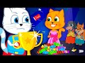 Familia de Gatos - Concurso de princesas Dibujos Animados Para Niños