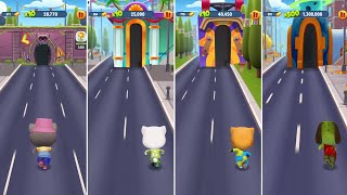 Talking Tom Gold Run Party Tom Vs Eco Angela Vs Goalkeeper Ginger Vs Zombie Ben Android Gameplay