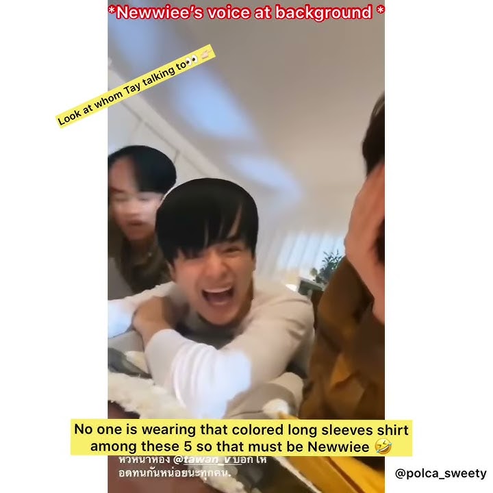 TayNew having fun on set of I m tee me too