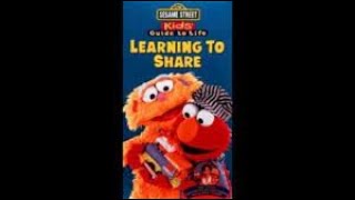 Sesame Street Kids Guide To Life Learning To Share 1996 Vhs