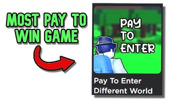 I made the MOST PAY TO WIN GAME in roblox