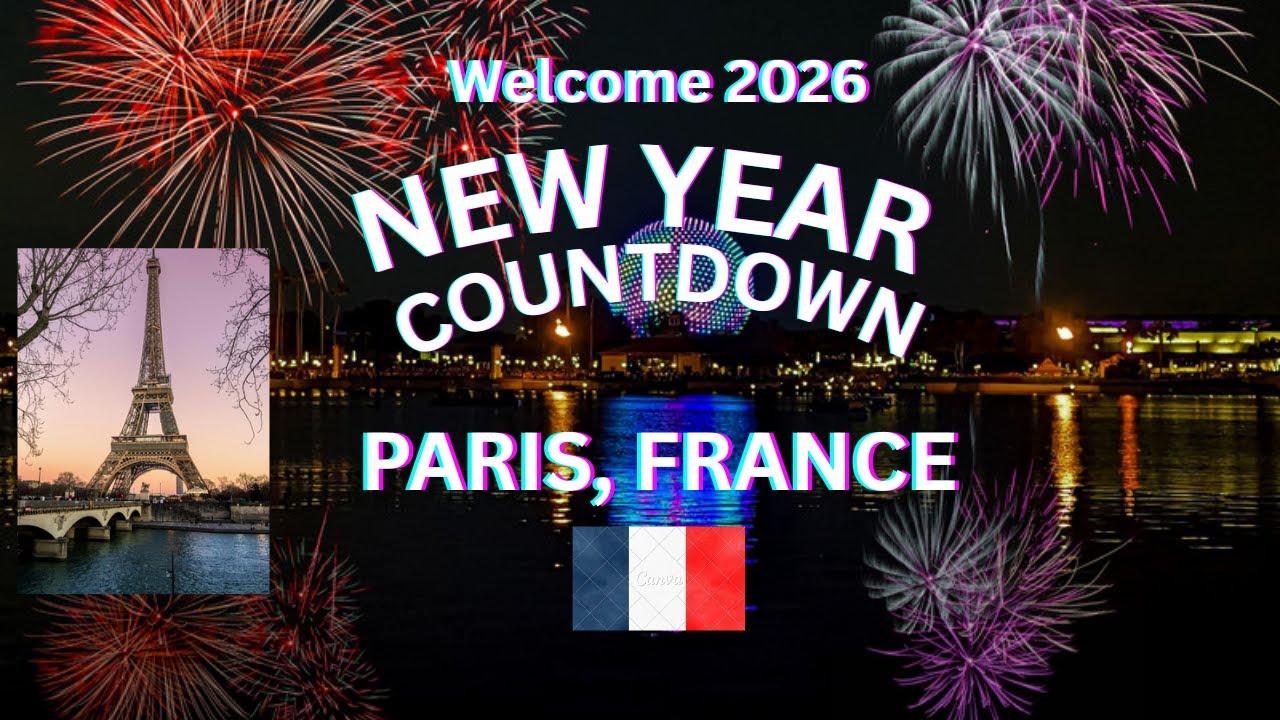 PARIS, FRANCE NEW YEAR COUNTDOWN 2026