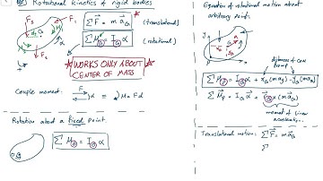 Dynamics - Rigid body equations of motion - rotation