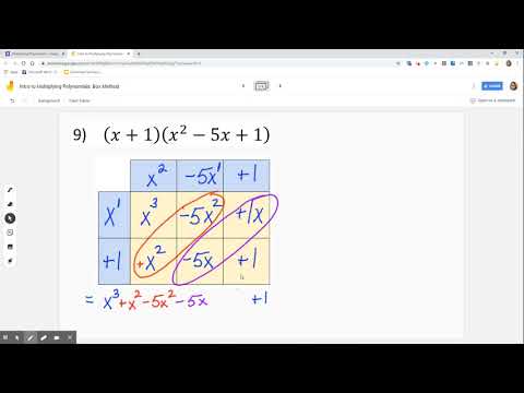 #4 Multiplying Polynomials Box Method