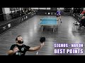 Table tennis best points  match seghos  narn